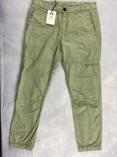 PAUL SMITH MEN'S FLIGHT TROUSER. SIZE: 32, MADE FROM: 100% COTTON - WOVEN PFD/GMT DYE  135GM