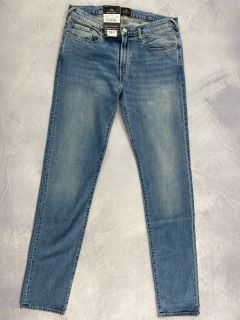 PAUL SMITH MEN'S TAPERED FIT JEAN. SIZE: 30, MADE FROM: 99% COTTON 1% ELASTANE - WOVEN BLUE DENIM 14.5OZ. RRP: £125