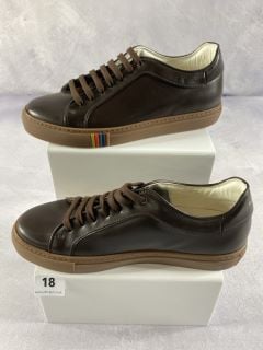 PAUL SMITH MEN'S SHOE BASSO CHOCOLATE. SIZE: 7, MADE FROM: 100% COW LEATHER UPPER/RUBBER SOLE. RRP: £350