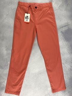 PAUL SMITH MEN'S TAPERED FIT CHINO. SIZE: 29, MADE FROM: 98% PIMA COTTON 2% ELASTANE - WOVEN PFD/GMT DYE  220GM