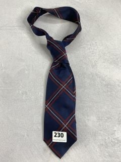 PAUL SMITH MEN'S TIE 8CM BLADE LRG CHECK. MADE FROM: 100 SILK. RRP: £100