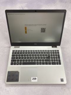 DELL INSPIRON 5593 LAPTOP IN SILVER. (UNIT ONLY WITH CHARGE UNIT) (HARD DRIVE REMOVED TO BE SOLD AS SALVAGE/SPARES).   [JPTN41860]