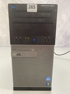 DELL OPTIPLEX 3010 512GB PC IN BLACK: MODEL NO D12M (UNIT  ONLY). INTEL CORE I3-3220 @ 3.30 GHZ, 8GB RAM,   [JPTN41915]