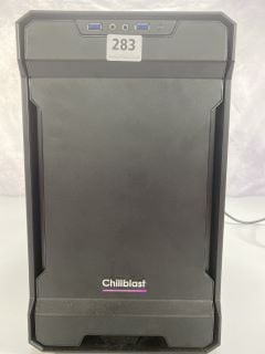 CHILLBLASTER DESKTOP PC. (NO POWER CABLE) (NO HDD, NO RAM). INTEL CORE I7-7700K, , NVIDIA GEFORCE GTX 1080TI  [JPTN41921]