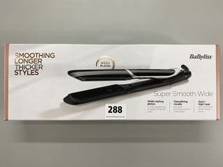 BABYLISS SUPER SMOOTH WIDE HAIR STRAIGHTNERS (SEALED)