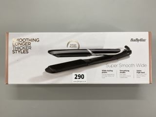 BABYLISS SUPER SMOOTH WIDE HAIR STRAIGHTNERS (SEALED)