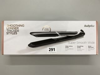 BABYLISS SUPER SMOOTH WIDE HAIR STRAIGHTNERS (SEALED)