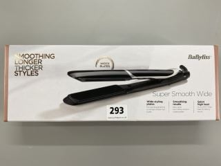 BABYLISS SUPER SMOOTH WIDE HAIR STRAIGHTNERS (SEALED)