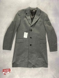 PAUL SMITH GENT'S SB OVERCOAT. SIZE: 38/48, MADE FROM: 90 WOOL 10 CASHMERE. RRP: £785