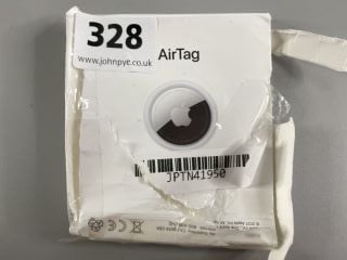 APPLE AIR TAG TRACKER IN WHITE. (WITH BOX)