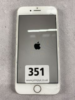 APPLE IPHONE 8 64GB SMARTPHONE IN WHITE: MODEL NO A1863 (UNIT ONLY NO CHARGE CABLE) (CRACKS ON SCREEN)  [JPTN41780]