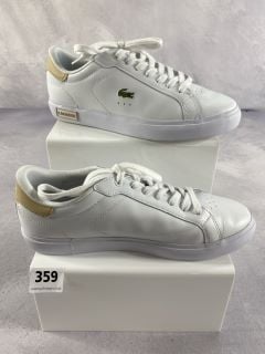 LACOSTE POWERCOURT TRAINERS UK SIZE 6