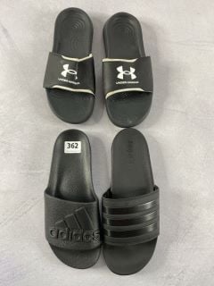 2 X MENS SLIDERS TO INC UNDER ARMOUR