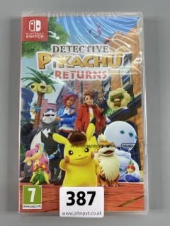 NINTENDO SWITCH CONSOLE GAME DETECTIVE PIKACHU RETURNS