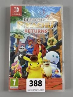 NINTENDO SWITCH CONSOLE GAME DETECTIVE PIKACHU RETURNS