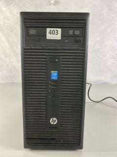 HP 280 G1 MT BUSINESS PC 512GB PC IN BLACK. (UNIT ONLY). INTEL CORE I3-4160, 8GB RAM,   [JPTN41957]