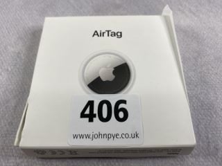 APPLE AIRTAG TRACKING DEVICE IN WHITE: MODEL NO A2187 (WITH BOX)  [JPTN42008]