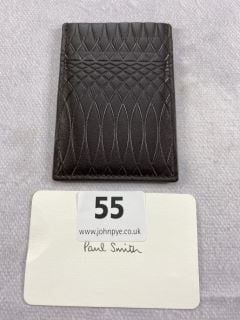 PAUL SMITH CASE CC HOLDER NO.9. MADE FROM: 100 CALF LEATHER AND 100 LAMB LEATHER. RRP: £130