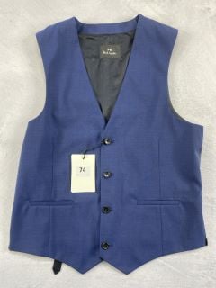 PAUL SMITH GENT'S WAISTCOAT. SIZE: 38, MADE FROM: 86 WOOL 14 MOHAIR WOVEN