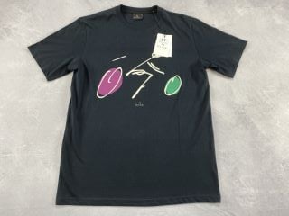 PAUL SMITH MEN'S REG FIT SS TSHIRT CYCLIST. SIZE: S, MADE FROM: 100% ORGANIC COTTON. RRP: £60