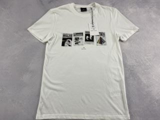 PAUL SMITH MEN'S SLIM FIT SS TSHIRT FUTURISMO. SIZE: S, MADE FROM: 100 ORGANIC COTTON. RRP: £65