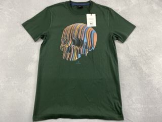 PAUL SMITH MEN'S SLIM FIT T-SHIRT MULTI SKULL. SIZE: S, MADE FROM: 100% ORGANIC COTTON. RRP: £65