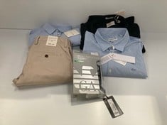 5 X GARMENTS VARIOUS BRANDS VARIOUS SIZES AND MODELS INCLUDING BLUE LACOSTE SHIRT SIZE 42 - LOCATION 2A.