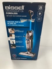 BISSELL CROSSWAVE C6 CORDLESS, CORDLESS HANDHELD HOOVER, VACUUMS, MOPS AND DRIES, POWERFUL WET AND DRY DIRT EXTRACTION, 3-IN-1 UPRIGHT HOOVER BROOM, MULTI-SURFACE CLEANING (P.V.P 290€) - LOCATION 13A