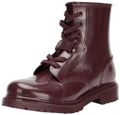 DKNY TILLY-WOMEN'S RAIN BOOTS, BOAT, RED WINE, 38.5 EU - LOCATION 43A.