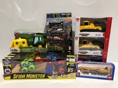 7 X VARIETY OF TOYS INCLUDING SFIDA MONSTER - LOCATION 52A.