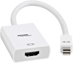 60 X BASICS MINI DISPLAYPORT TO HDMI ADAPTER, WHITE - LOCATION 20A.