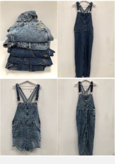 5 X PREMIUM DESIGNER DENIM OVERALLS IN VARIOUS STYLES AND SIZES (TOTAL P.V.P. 532€) - LOCATION 45B.