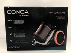 CECOTEC CONGA POPSTAR 4000 ULTIMATE PRO POWERFUL BAGLESS SLED HOOVER. POWER 800 W, TANK 3,5 LITRES, HIGH EFFICIENCY FILTERING, METAL TUBE, 4 ACCESSORIES (P.V.P 99,90€) - LOCATION 38B.