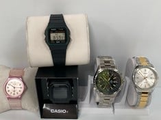 5 X CASIO WATCHES VARIOUS MODELS INCLUDING EDIFICE MODEL - LOCATION 10B.