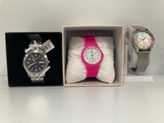 3 X WATCHES VARIOUS MAKES AND MODELS INCLUDING FESTINA F20420 - LOCATION 10B.