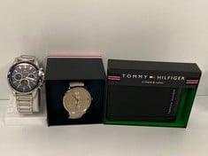 3 X ITEMS TOMMY HILFIGER VARIOUS MODELS INCLUDING WATCH TH.95.1.14.2931 (LITTLE SCRATCHED GLASS) - LOCATION 10B
.