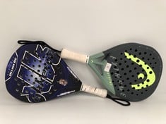 2 X HEAD AND AKKERON PADEL RACKET - LOCATION 45A.