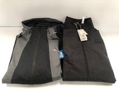 COLUMBIA RAIN JACKET SIZE XL AND ADIDAS THIN JACKET SIZE 2 XL - LOCATION 49A.