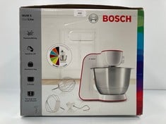 BOSCH FOOD PROCESSOR MUM54A00 MUM 5, 3.9 L, 900 W, BLACK/SILVER/WHITE (P.V.P 177€) - LOCATION 23B.