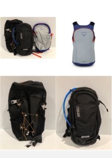 3 X MOUNTAIN BACKPACKS VARIOUS BRANDS INCLUDING OSPREY DAYLITE - LOCATION 48B.