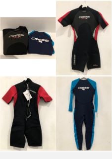 2 X CRESSI WETSUITS SIZES L AND M - LOCATION 44B.