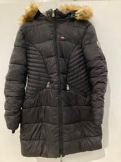 NORWAY COAT BLACK SIZE M - LOCATION 40B.