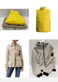 3 X JACKETS VARIOUS BRANDS AND SIZES INCLUDING YELLOW PEPE JEANS WAISTCOAT SIZE XS - LOCATION 28B.