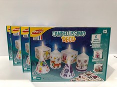 4 X JOUSTRA CANDELLISSIMO DECO SETS - LOCATION 41C.