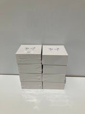 8 X WIRELESS EARPHONES WHITE (SEALED) - LOCATION 6C.