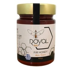 12 X JARS OF ROYAL BEE GREEK FIR HONEY 450G - LOCATION 6C.