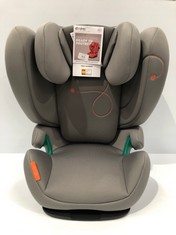 CHILD CAR SEAT CYBEX GOLD MODEL SOLUTION G I-FIX GREY 15-50 KG (UNBOXED, NEW) - LOCATION 47C.