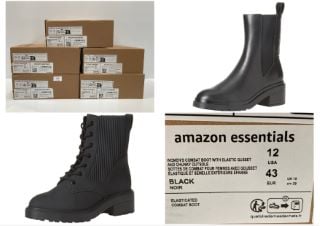 5 X ESSENTIALS SHOES VARIOUS SIZES AND MODELS INCLUDING CHUNKY SOLE BOOTS SIZE 40.5 - LOCATION 20C.