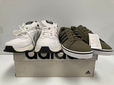 2 X ADIDAS SHOES SIZE 48 VARIOUS MODELS INCLUDING ADIDAS STRUTTER IH4904 - LOCATION 8C.