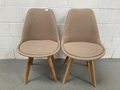 LIGHT BROWN CHAIRS FOR THE HOME.